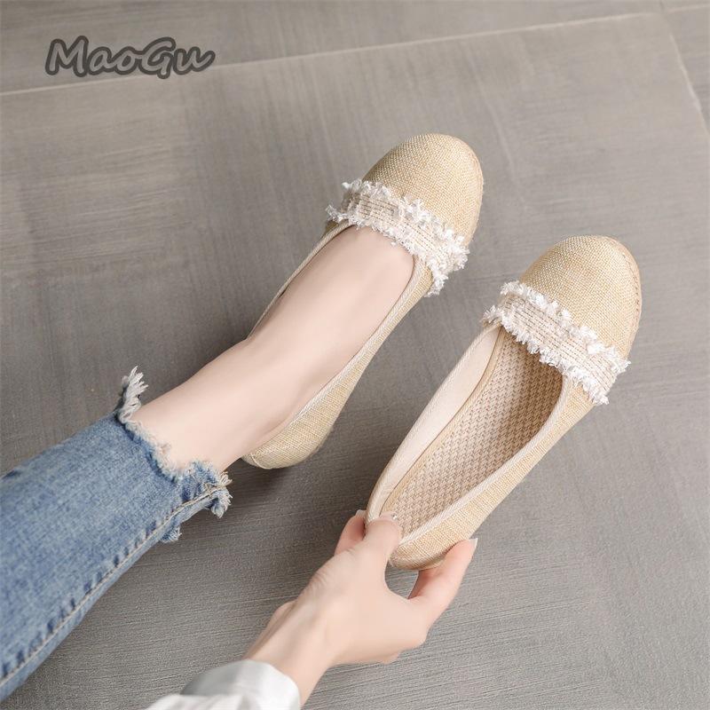Espadrille Slip On - Women's Espadrille Wedges Shoes Round Toe