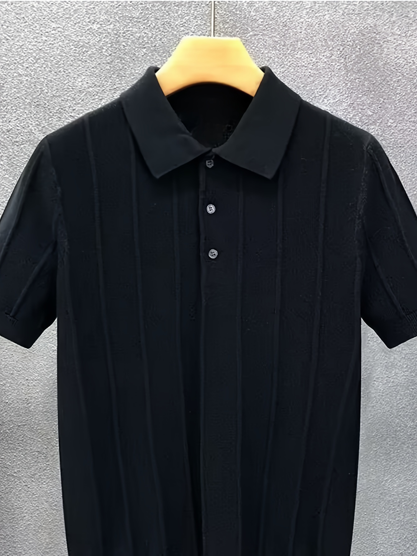 High-End Luxury Vertical Strip - Polo Shirt Pique review and price