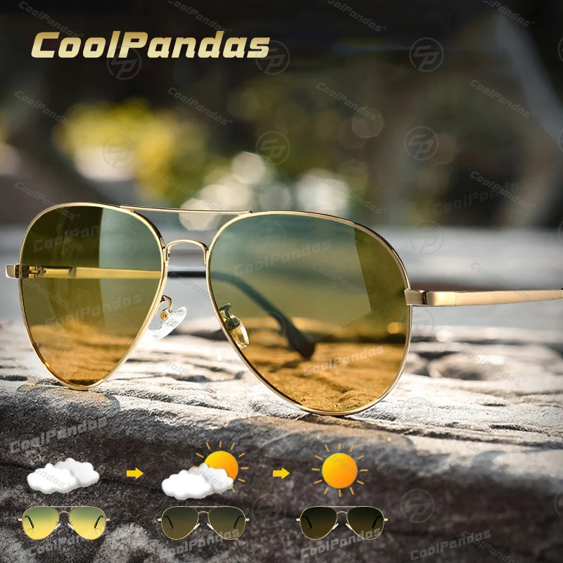 Photochromic Sunglasses Men Po - Sunglasses Aviator Polarized review and price
