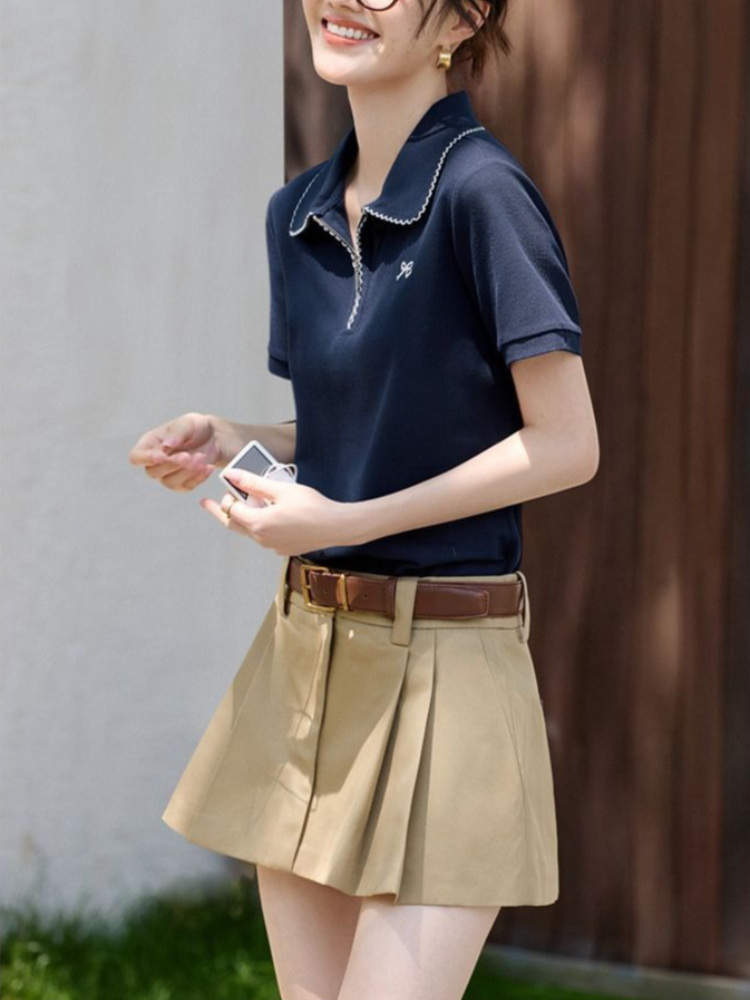 Women's Slim Fit Figure Flatte - Polo Shirt Pique review and price