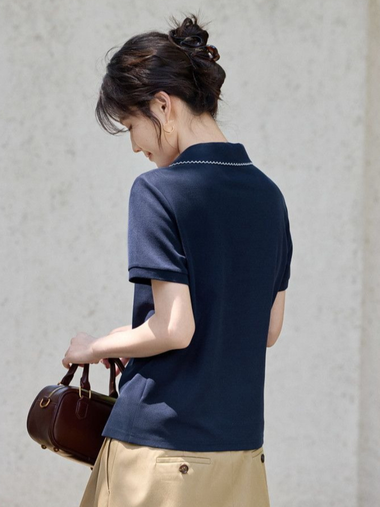 Women's Slim Fit Figure Flatte - Polo Shirt Pique review and price