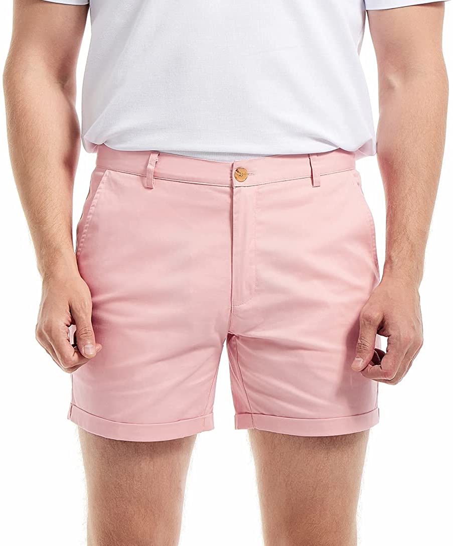 AIMPACT Men's Summer Slim-fit  - Shorts Chino Slim review and price