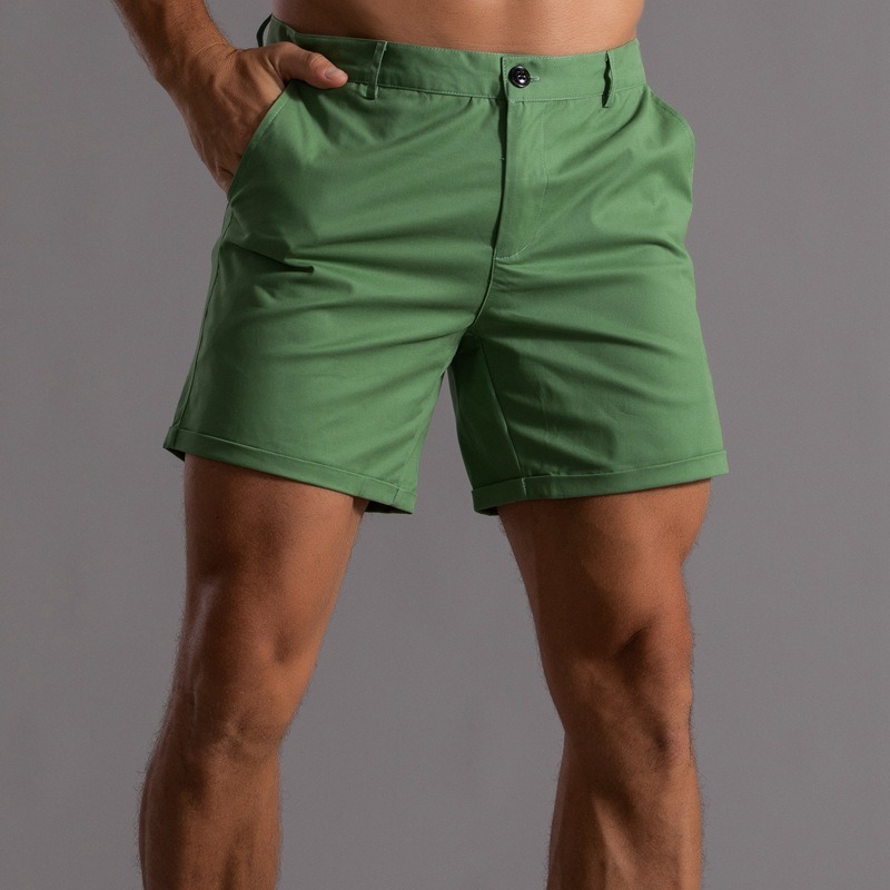 Men Slim Fit Chino Shorts Roll - Shorts Chino Slim review and price