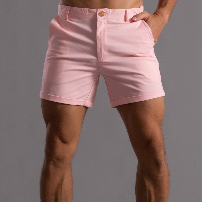 Men Slim Fit Chino Shorts Roll - Shorts Chino Slim review and price