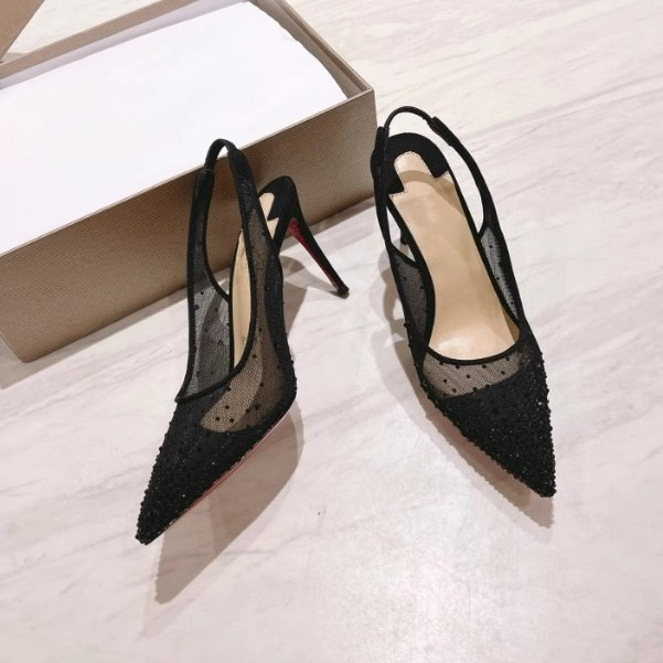 Mesh Rhinestone Rear Empty Sti - Casual Sandal Leather review and price