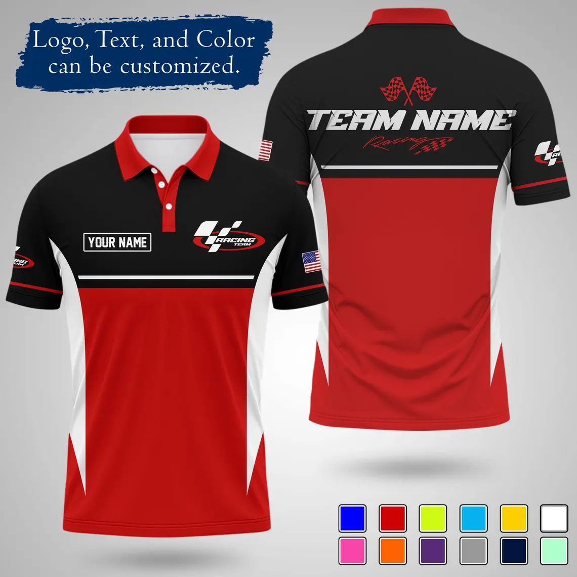 2026 New Custom Racing Polo Sh - Polo Shirt Pique review and price