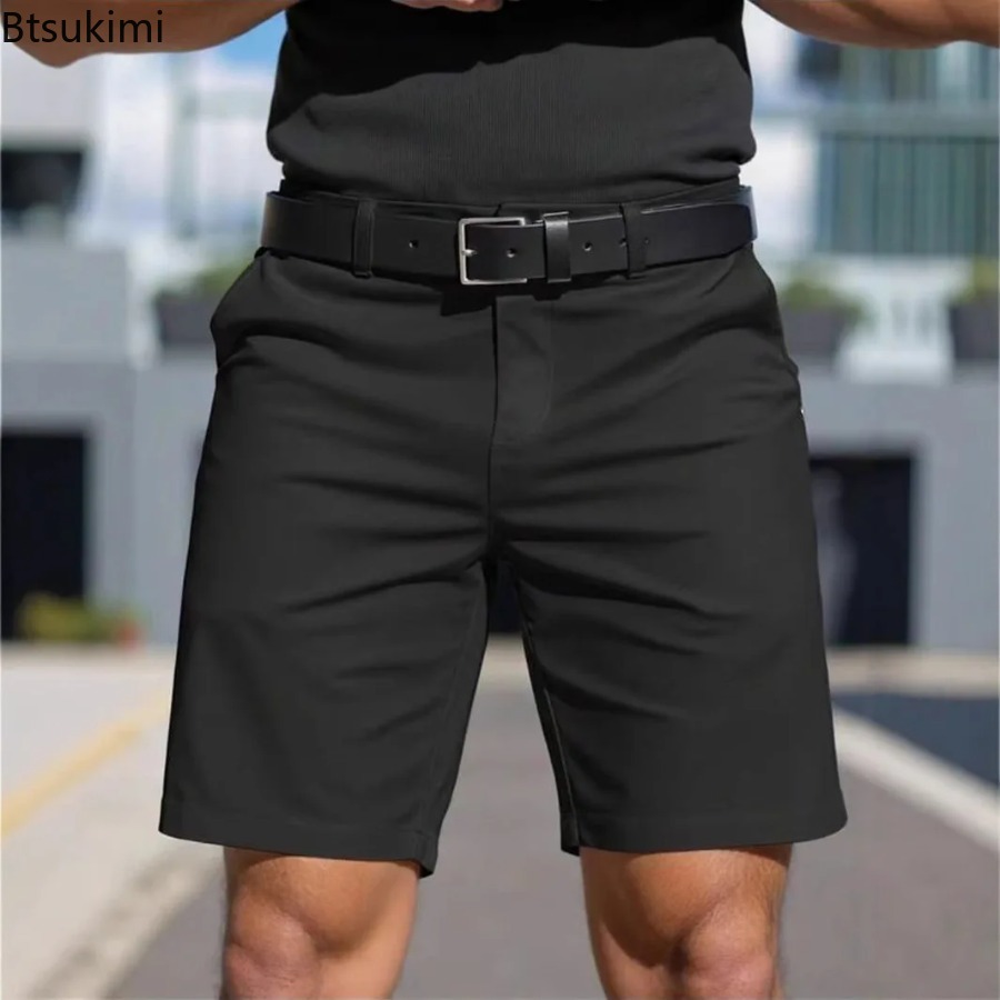 Summer New Mens Solid Slim Chi - Shorts Chino Slim review and price