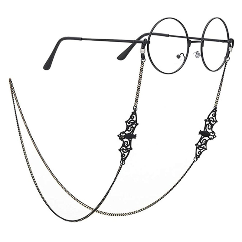 1-10PCS Gothic Bat Eyeglass Ch - Sunglass Retainer Cord review and price
