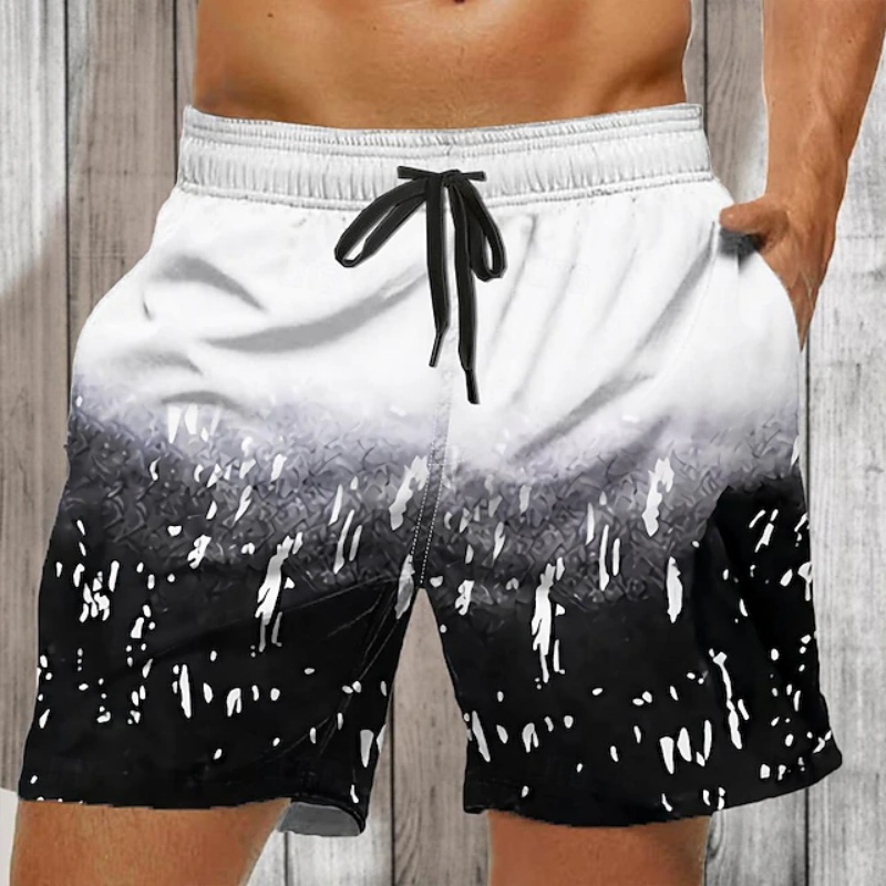 Gradient Colorful Graphic Swim - Trunks Board Surf review and price