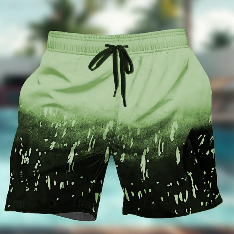 Gradient Colorful Graphic Swim - Trunks Board Surf review and price