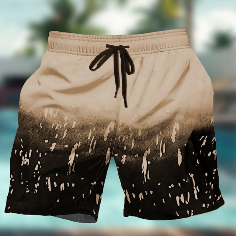 Gradient Colorful Graphic Swim - Trunks Board Surf review and price