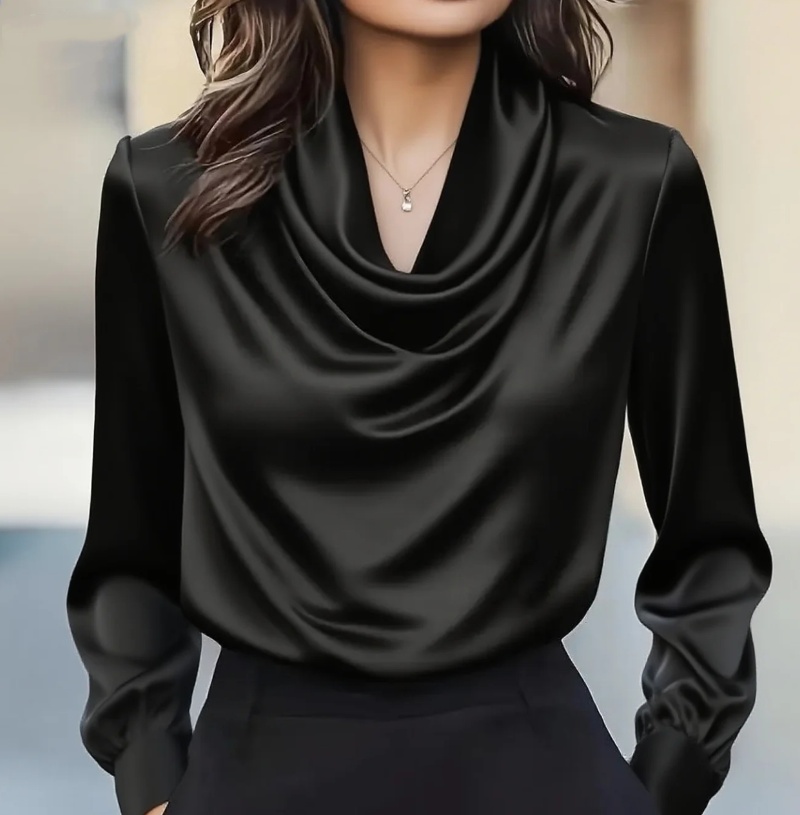 Autumn fashion elegant tempera - Shirt Camp Collar review and price