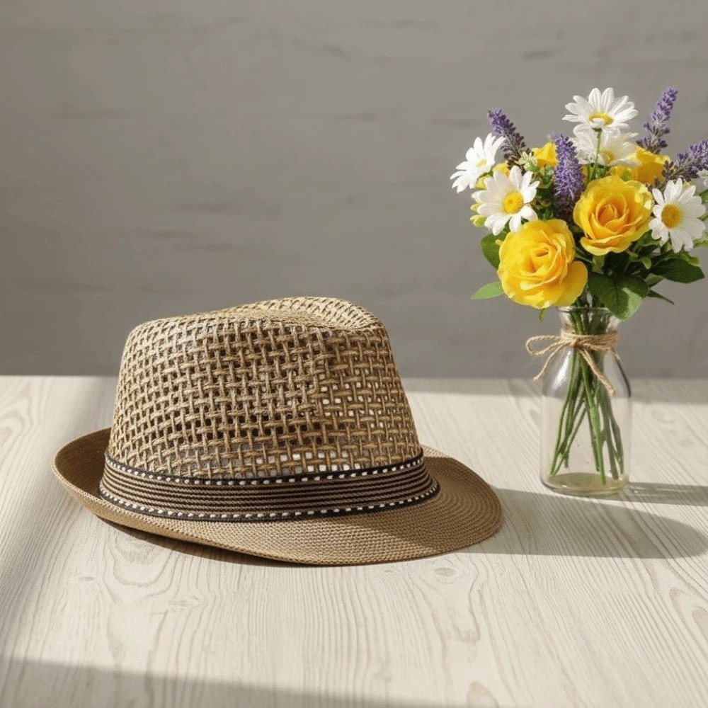 Short Brim Men Panama Hat Brea - Bucket Hat Straw review and price