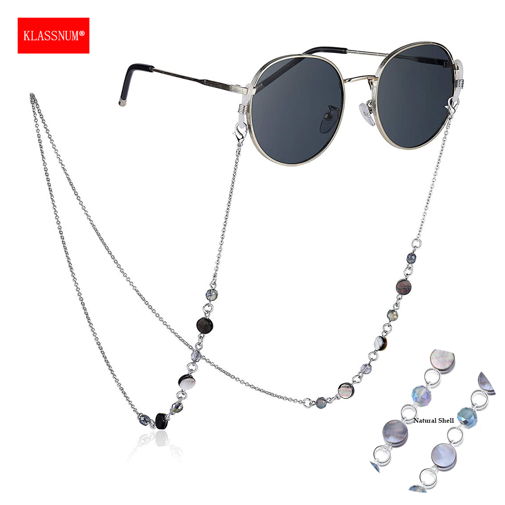 KLASSNUM Women Natural Shell C - Sunglass Retainer Cord review and price
