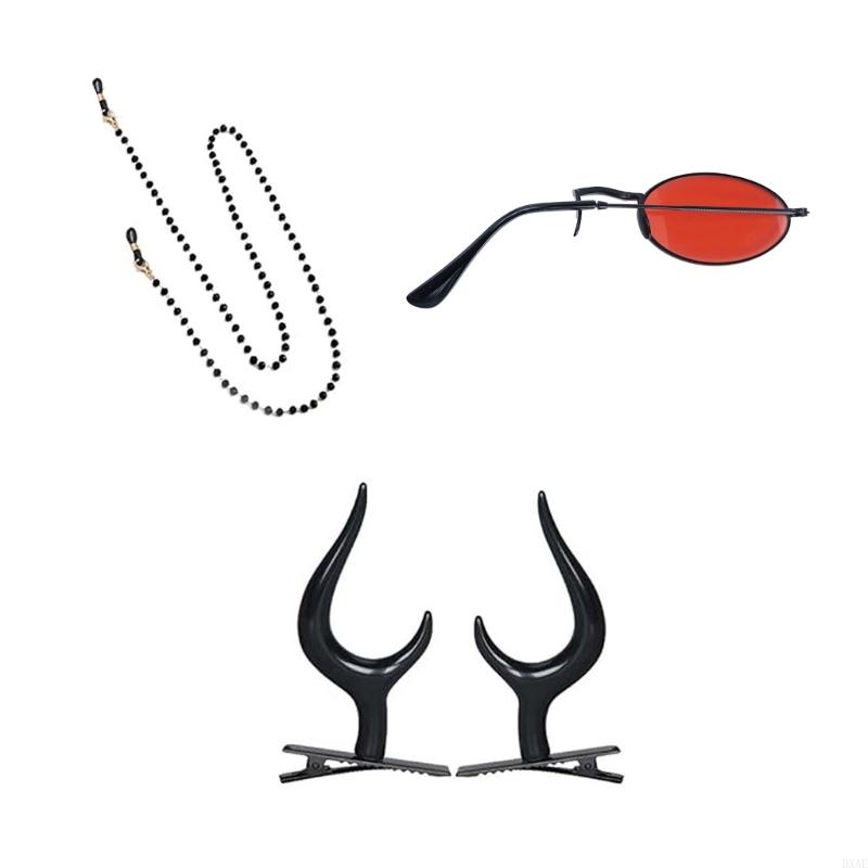 DXAE Devil Horns Hair Clips Mo - Sunglass Retainer Cord review and price