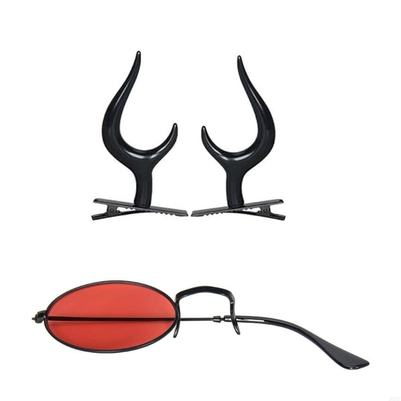 DXAE Devil Horns Hair Clips Mo - Sunglass Retainer Cord review and price