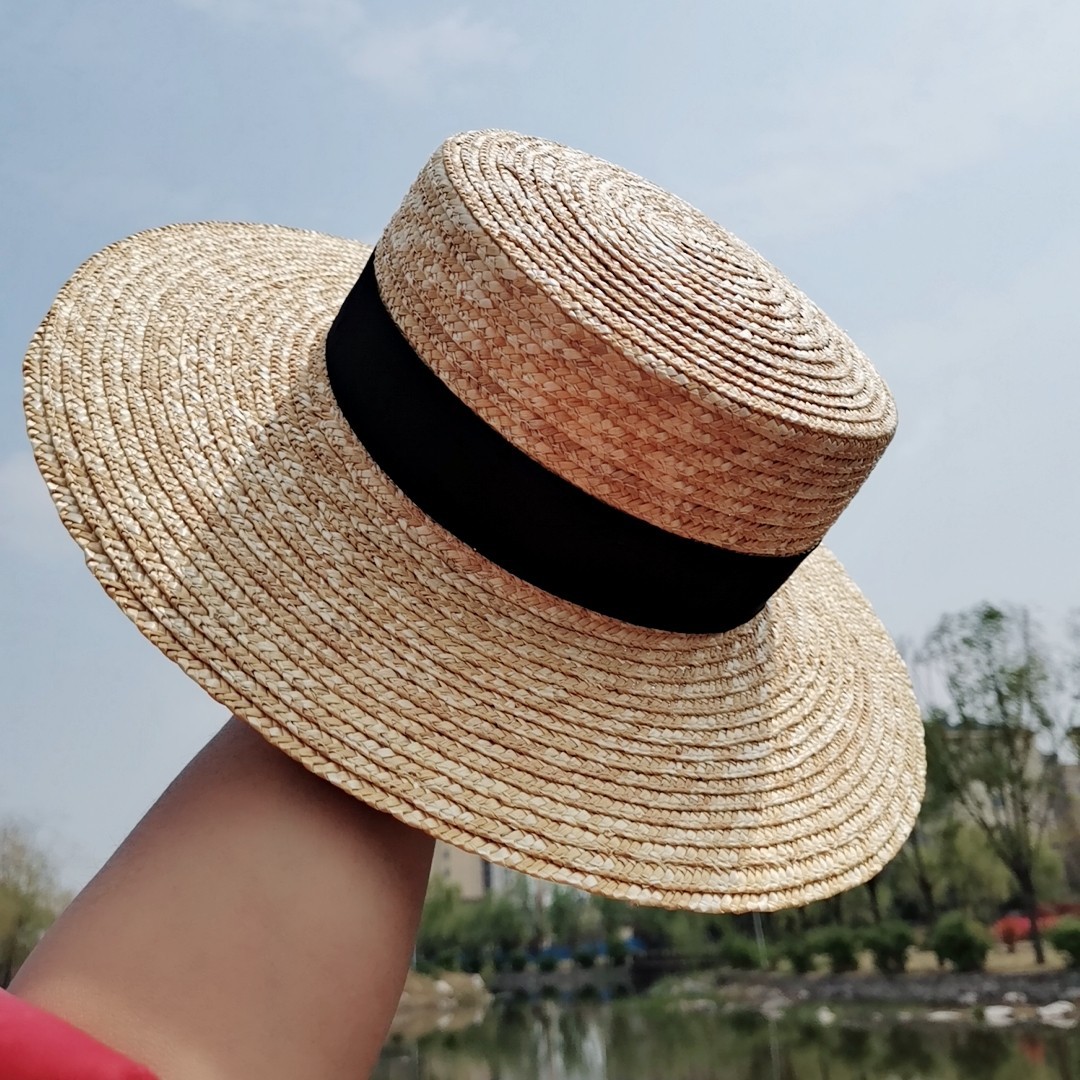 Boater Straw Hat French elegan - Bucket Hat Straw review and price