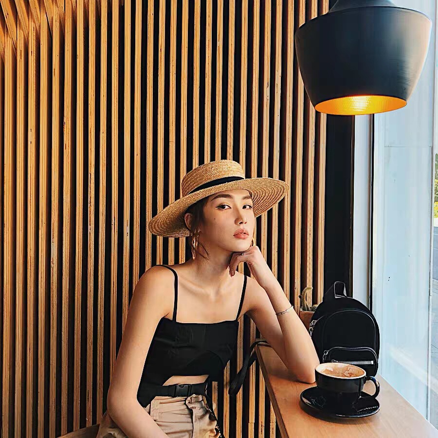 Boater Straw Hat French elegan - Bucket Hat Straw review and price