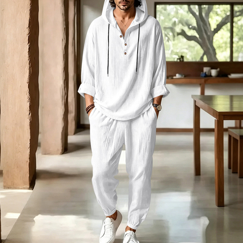 Men's Summer Linen 2 Piece Set - Short Linen Drawstring review and price