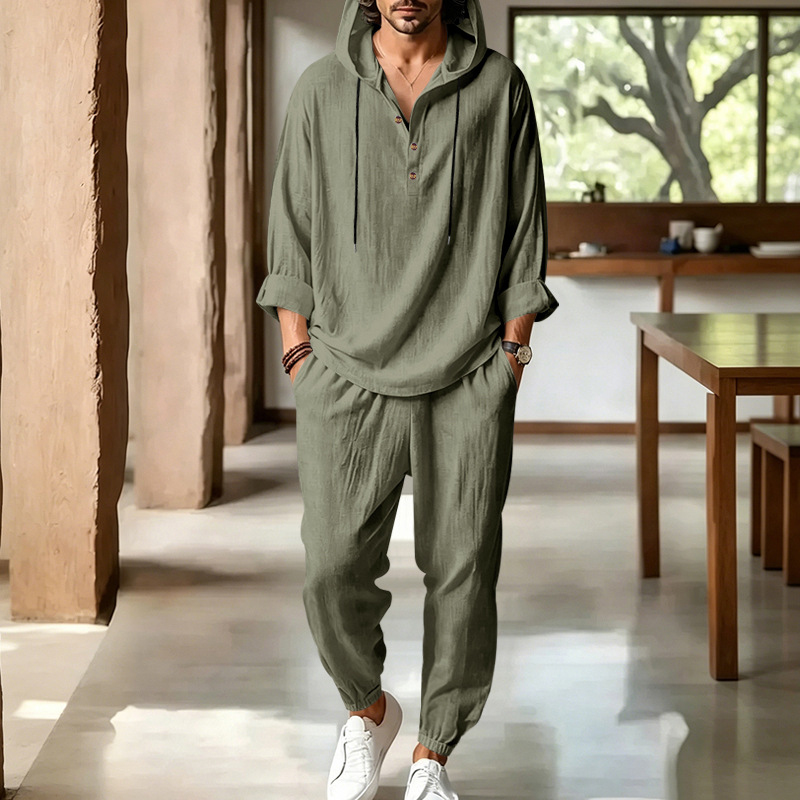 Men's Summer Linen 2 Piece Set - Short Linen Drawstring review and price