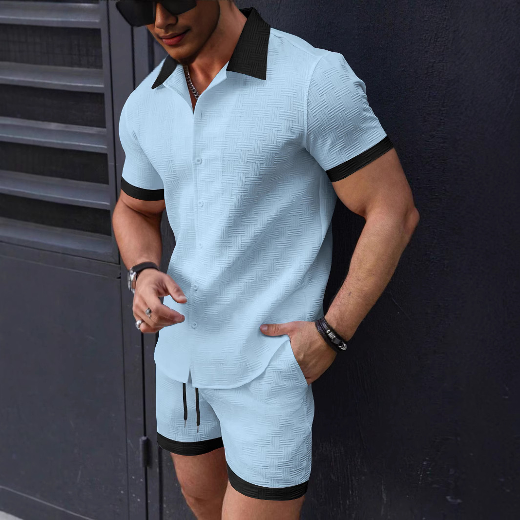 Matching Sets Trend Men Suit   - Short Linen Drawstring review and price