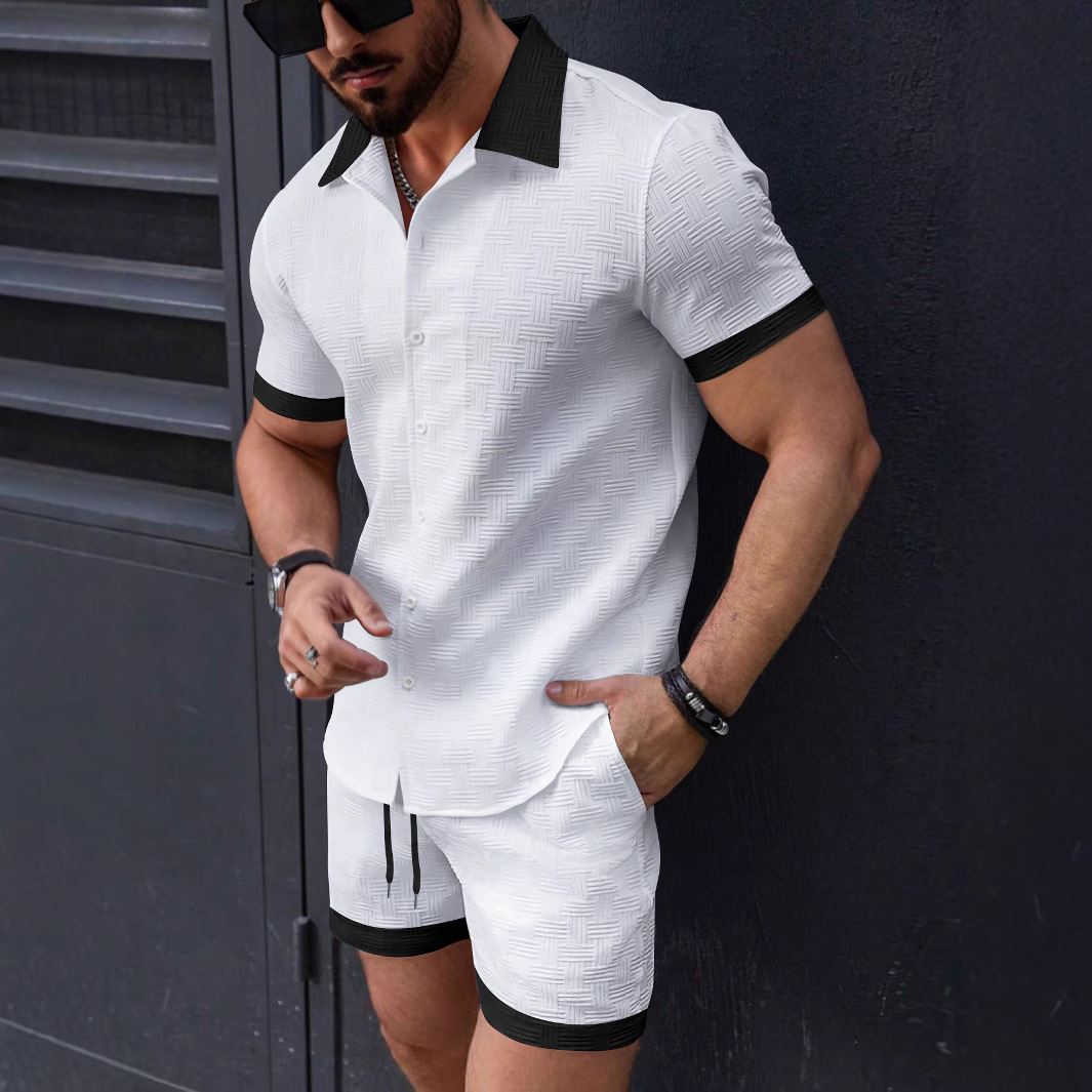 Matching Sets Trend Men Suit   - Short Linen Drawstring review and price