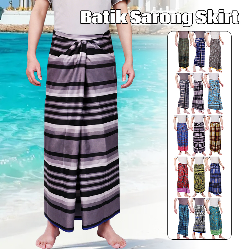 Men Women Batik Sarong Skirt E - Sarong Men Wrap review and price