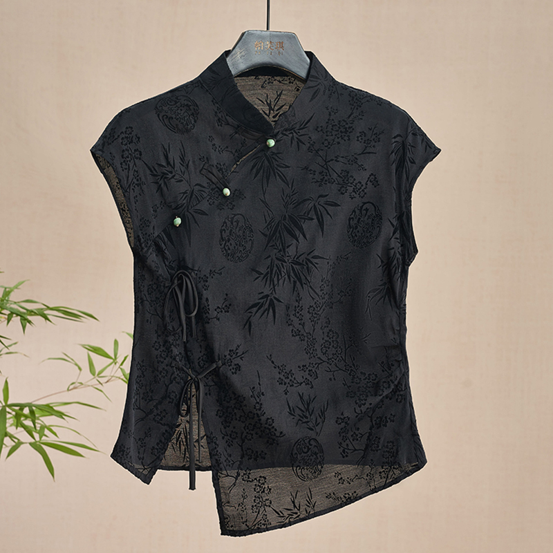 Retro Thin Shirt New Chinese S - Shirt Camp Collar review and price