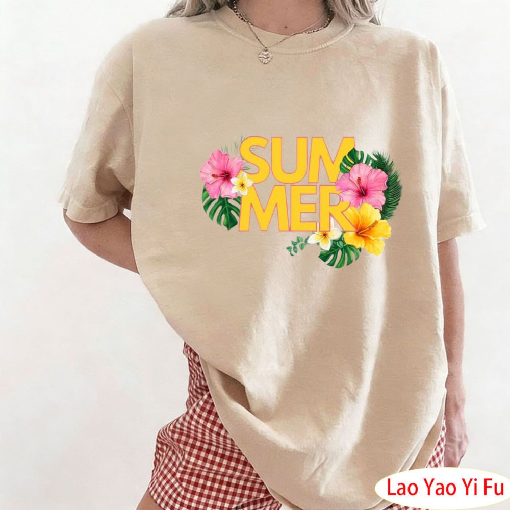 Summer Tropical Floral T-Shirt - Resort Shirt Floral review and price