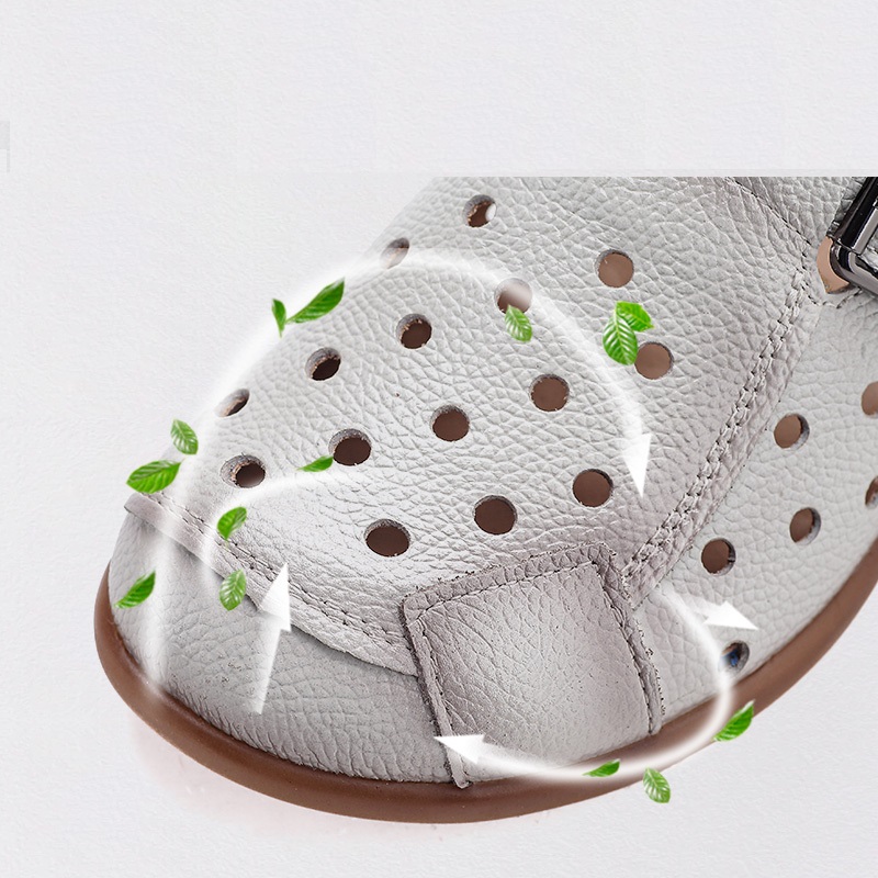 New Cow Leather Low Heel Sanda - Casual Sandal Leather review and price