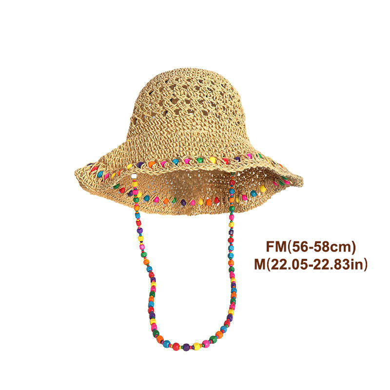 Retro Versatile Hollow Big Bri - Bucket Hat Straw review and price