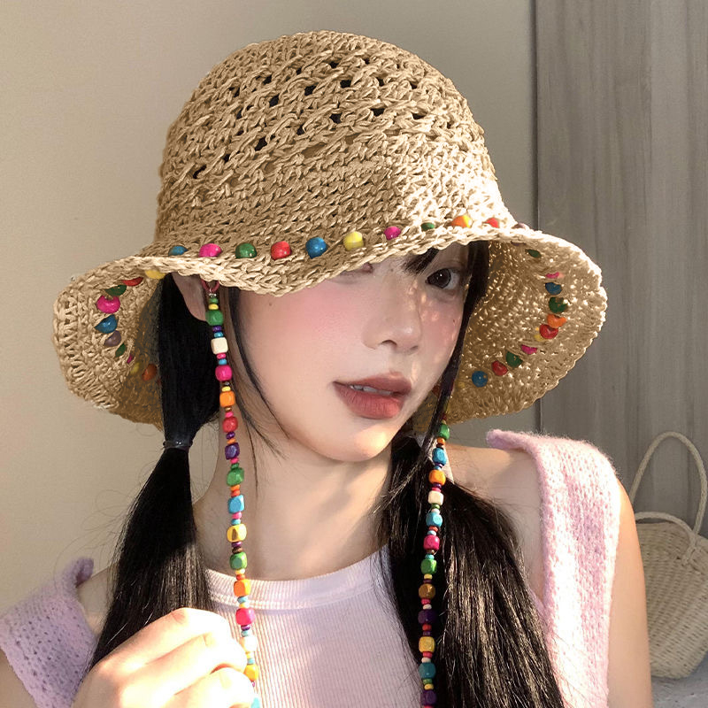 Retro Versatile Hollow Big Bri - Bucket Hat Straw review and price