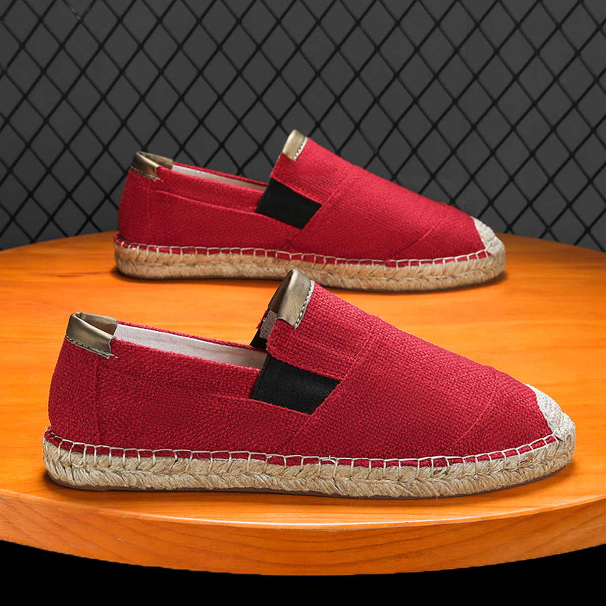 2025New Men Linen Casual Shoes - Espadrille Slip On review and price