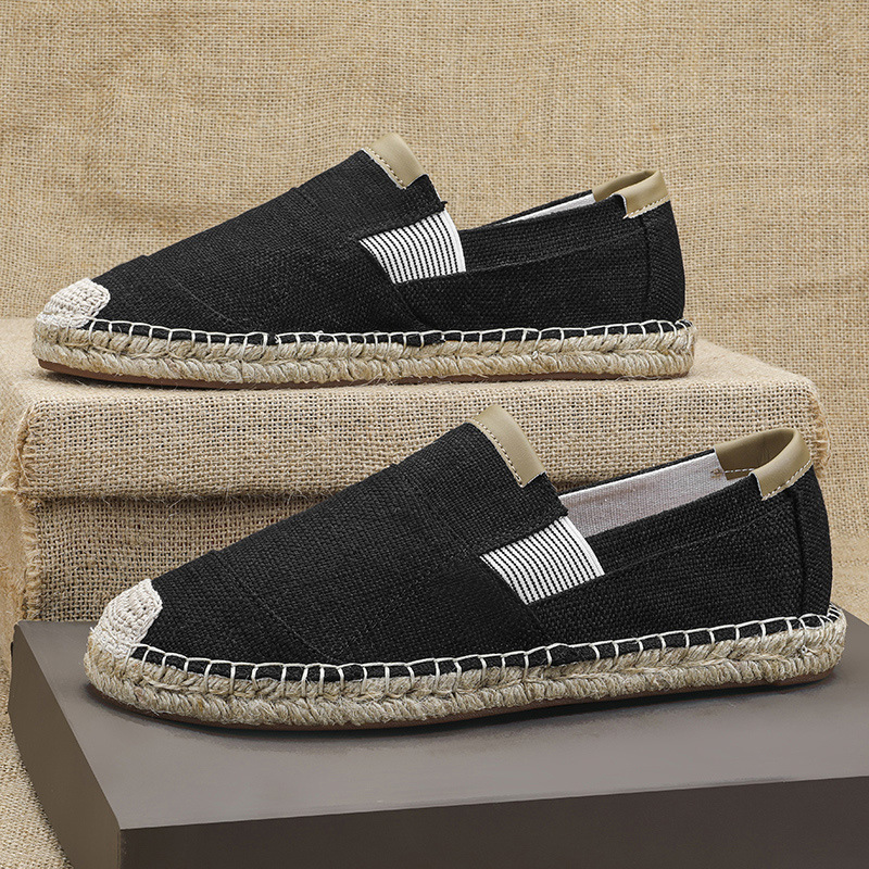 2025New Men Linen Casual Shoes - Espadrille Slip On review and price