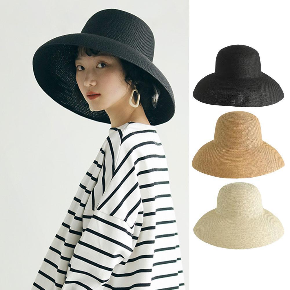 French Hepburn Style Wide Brim - Bucket Hat Straw review and price