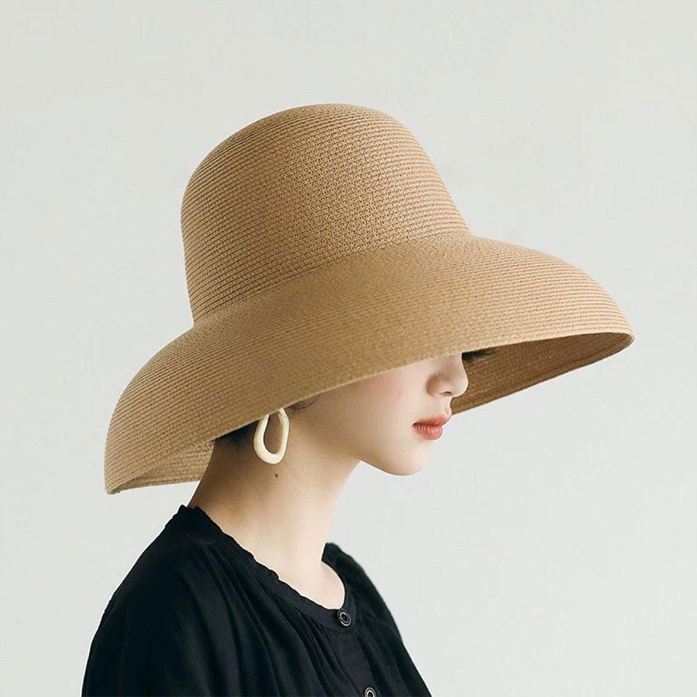 French Hepburn Style Wide Brim - Bucket Hat Straw review and price