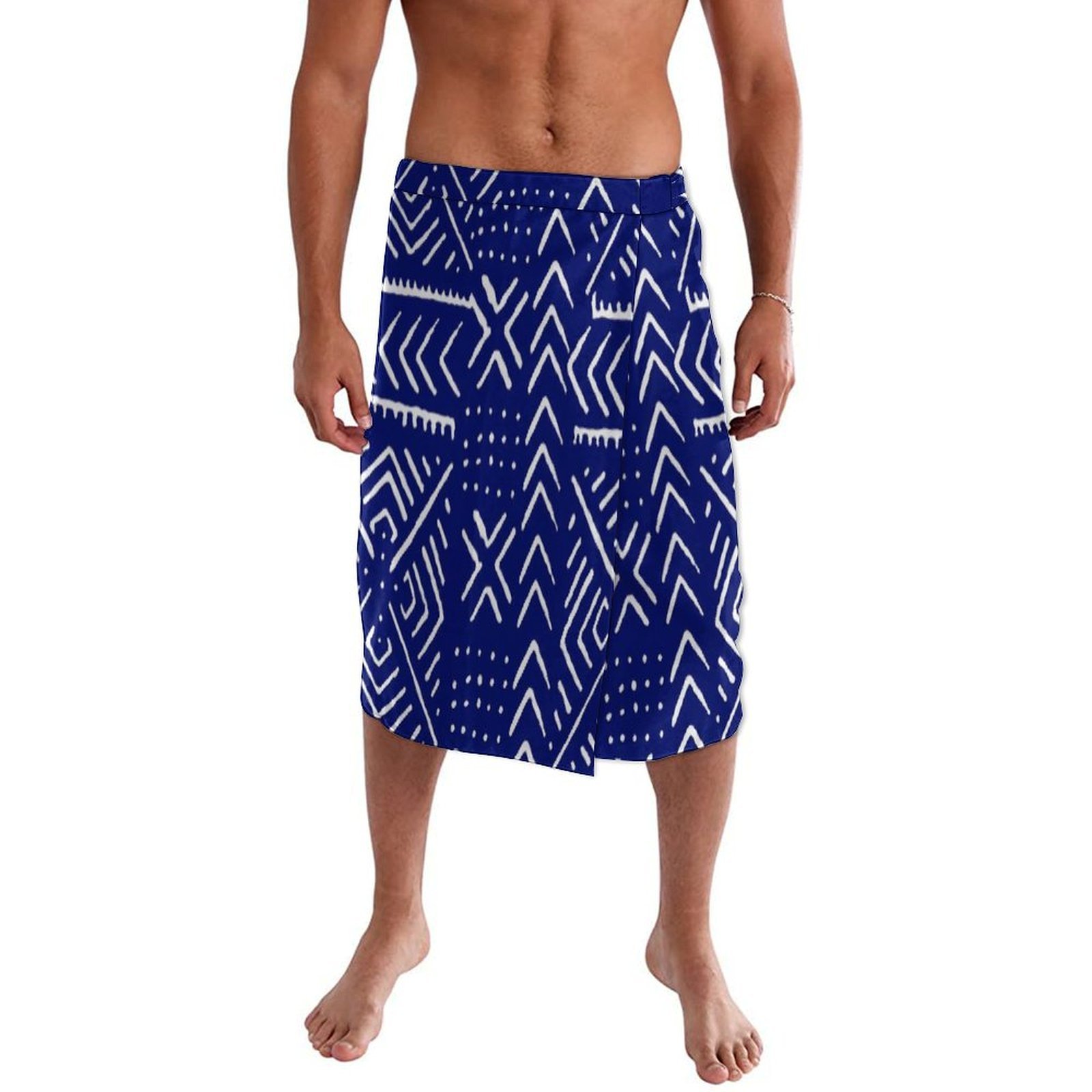 Blue Floral Polynesian Beach W - Sarong Men Wrap review and price