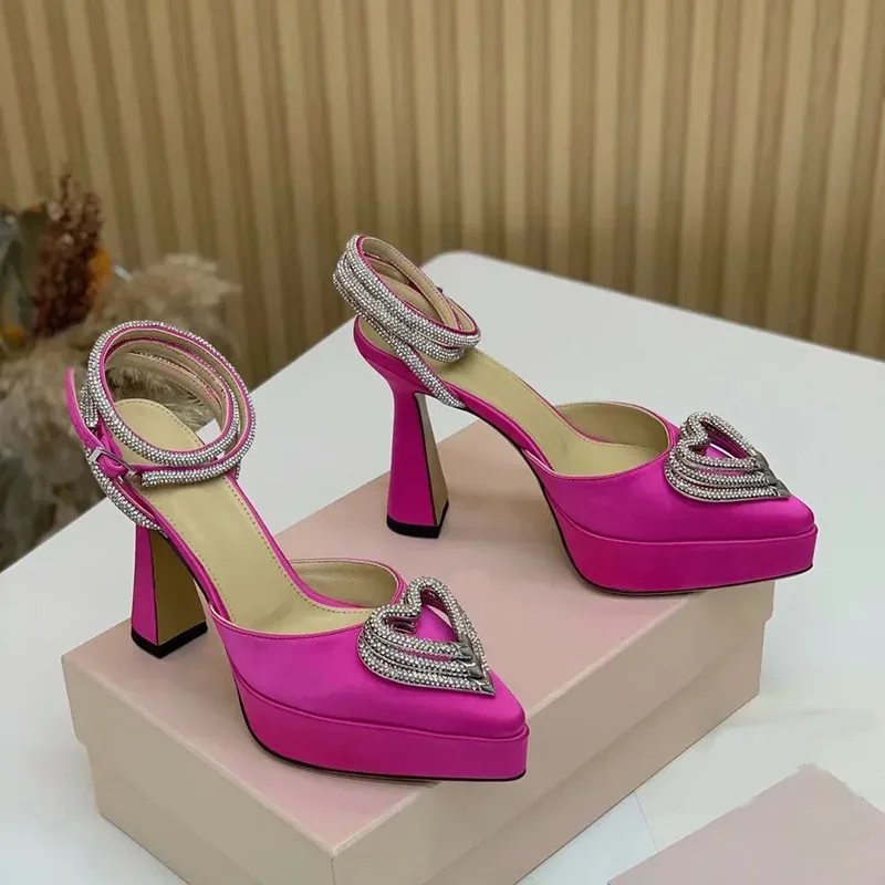 Platform Crystal Love Decorati - Casual Sandal Leather review and price